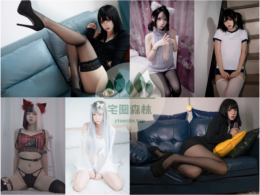 萌妹coser疯猫ss写真合集下载&汇总：可御可萌的美腿二次元博主[136套-63.2G]-第1张-宅图森林写真资源合集下载